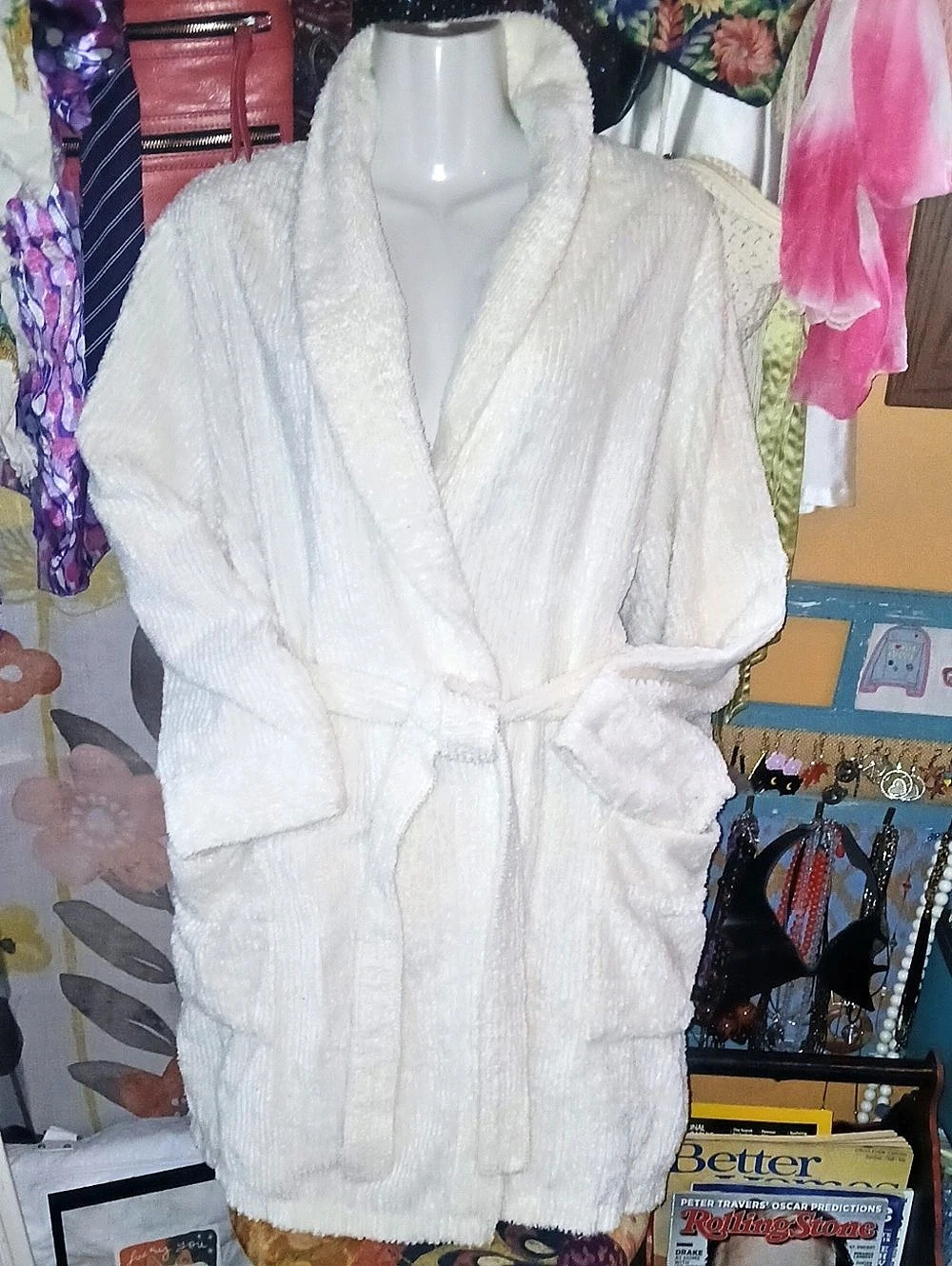 Funika Terry Cloth Cotton Robe With Pockets XL